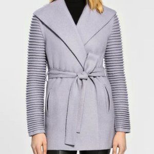 Sentaler Ribbed Alpaca Wool Coat - Gull Grey